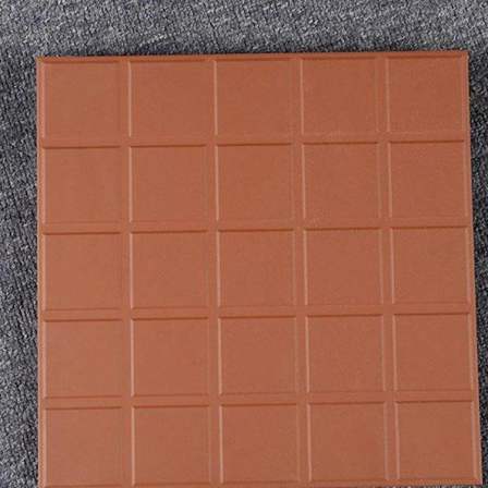 Absorbent brick, red floor tile, construction site, courtyard, red cylinder tile, flat floor tile