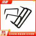 Tieyuan Railway_ Flat rake nail_ 10 * 200 square steel nail_ Pillow wooden horse king nail_ Shipboard code nails_ Double pointed U-shaped nail