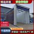 Paint baking room, spray coating, polishing, casting, folding, dry and wet dual track, large mobile telescopic room for automotive furniture