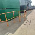 Platform ball joint steel column handrail, multi bar spherical railing, hot-dip galvanized three ball welded fence