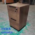 Cross border wholesale wooden office activity short cabinet with lock, two drawers, cabinet for data storage, document storage, mobile desk cabinet