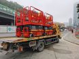 Guangzhou Shenzhen Vehicle mounted Lifting Aerial work platform Rental Scissor Lift Platform Indoor Lamp