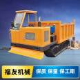 Dumping crawler truck, all terrain rubber crawler transport vehicle, mountain climbing tiger transport truck