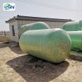 Spiral wound three grid fiberglass septic tank reinforced with steel bars for rural toilet renovation support customization