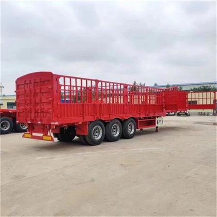 A 13 meter semi trailer with a light weight design of a flower shaped structure and a 40 ton high railing vehicle