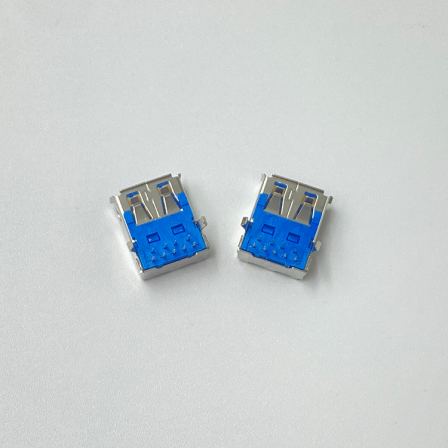 USB 3.0 A female short body SMT without curling edge L=14.25 charging fast transmission rate 5Gbps