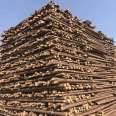 Yizhan Wood Industry has a high hardness and no deformation of wooden piles in the riverbank, which can be processed by its own forest farm