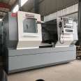 precision CAK6150 CNC lathe for horizontal machining of through-hole, atmospheric dynamic chuck, guide rail width 400