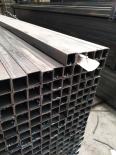 Lecong Black Square Square Tube Square Through Circle to Square Curtain Wall Special Processing Galvanized Pull Bend 50 * 100 * 3.5 Q355