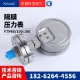 Quick fitting stainless steel sanitary diaphragm pressure gauge YN100BF-MC 1MPA material 304