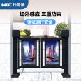 Intelligent double door with thousands of shares, double door with rust prevention and corrosion resistance, rebound in obstacles, customized advertising door