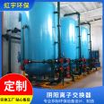 Carbon steel rubber lined anion and cation exchanger Customized food and drug decolorization and purification Hongyu mixed bed ion exchanger