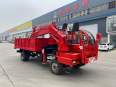 Four wheel drive, four different types of lifting and digging integrated machine, time-sharing four wheel drive hydraulic operation, lifting and digging transport vehicle, supporting customized Fuyou