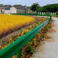 Heat zinc spray plastic rural road waveform guardrail fence, three wave W-shaped guardrail board GR-C-4E