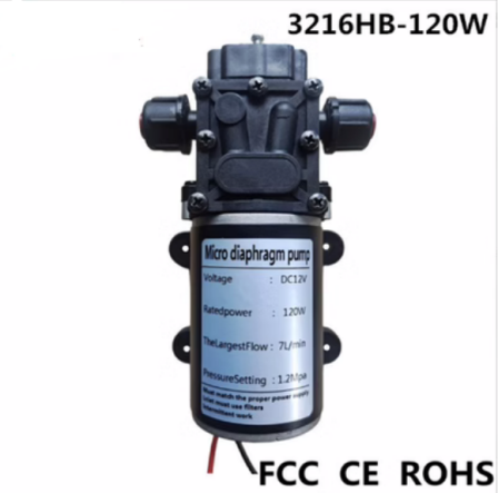 12V24V48V120W water pipe pressure regulator pressure pump self-priming spray diaphragm pump DC