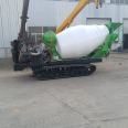 Crawler type Concrete mixer 2 square tank truck cement mixer transport vehicle Tengwan Machinery