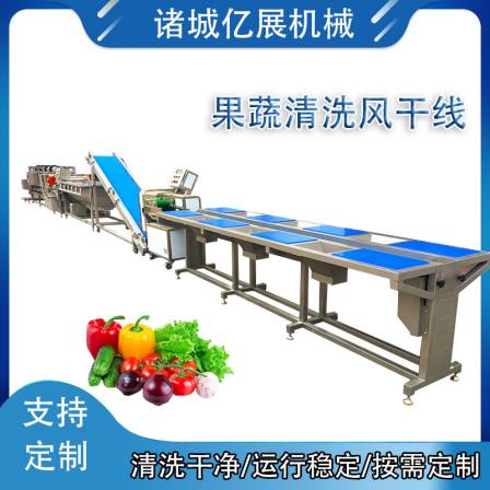 Large clean vegetable processing assembly line Longan Passion Fruit Cleaning Equipment Small Scallion Spinach Bean Sprout Cleaning Air Mainline
