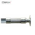 Delox Teflon hose stainless steel 304 flange metal woven mesh corrugated pipe