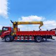 XCMG 8-ton 4-section straight arm crane National VI Dongfeng DV3 single bridge truck mounted crane new crane