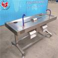 Chicken, duck, goose gizzard peeling machine, duck gizzard peeling machine, double station stainless steel poultry slaughtering machinery and equipment in stock