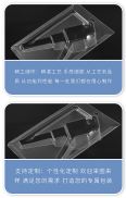 Customized transparent plastic PET card insertion blister box for bubble shell, folding edge blister packaging box for piano tuners