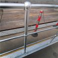 Ball joint railing DN25 pipe steel column hot-dip galvanized spherical fence for power plant topping