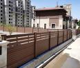 Fully enclosed plastic wood fence, outdoor wood plastic fence, outdoor courtyard wall panel, garden fence panel