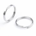 Spot stainless steel double ring jewelry ring key ring double ring spring ring metal key ring electroplating