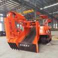 Scraper type slagging machine, crushing hammer head, scraping, crawling, digging and conveying integrated machine, underground mining slag discharge machinery manufacturer ships