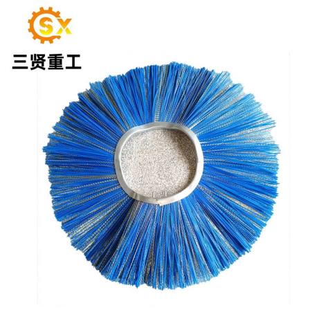 Environmental sanitation brush blade, sweeping machine accessories, brush, Sanxian Heavy Industry steel wire nylon mixed brush, wear-resistant and corrosion-resistant