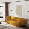 Bodson baxter Banana split velvet fabric shaped sofa creative designer model room furniture customization