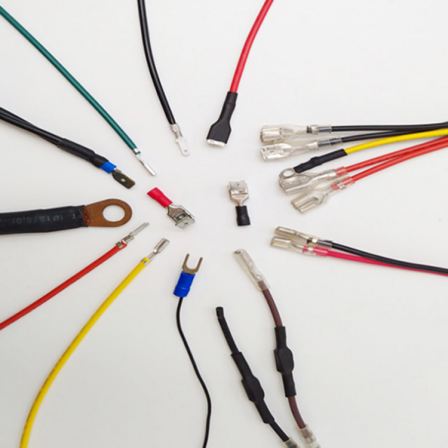 Electronic wire harness, flat wire, environmentally friendly PVC tinned copper power wire, processing LED light connection wire