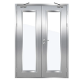 Wholesale of 201 stainless steel glass fireproof doors by local manufacturers with various thicknesses, supporting customized nationwide shipment