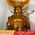 Juxi Buddha Statue Foundry Manjushri Bodhisattva Gold Body Pure Bronze Statue Large Temple Buddha Statue