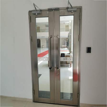Crystal nano silicon double door fireproof glass door is stable and reliable, with product report Baodun