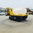 Large water tank tracked transport vehicle, mountain climbing tiger tipper, all terrain diesel transport vehicle