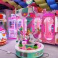 Three person carousel Wanda Mall indoor children's electric amusement equipment Qilong