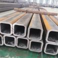 Q235B seamless square tube, large diameter, thin-walled, thick walled square tube, spot hot rolled, fixed length, sanding, rust removal, and bending