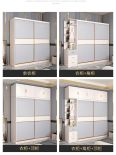 All aluminum alloy welded full size wardrobe sliding door, modern and simple household bedroom sliding door, wardrobe, paintless storage cabinet