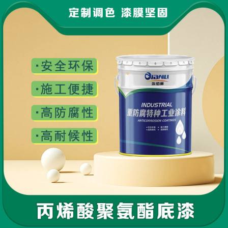 Resin acrylic polyurethane primer, weather resistant metal paint, anti-corrosion coating for organic exhaust pipes