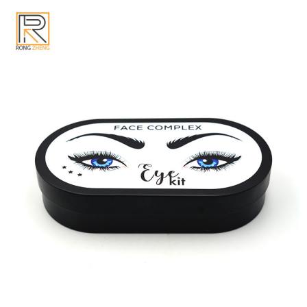 Cosmetics packaging box eye shadow iron box tinplate eyebrow pencil box eyeliner pen metal box customized by manufacturers