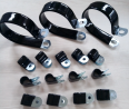 R-type/P-type pipe clamp PVC dipped plastic clamp iron galvanized stainless steel electrical wiring harness fixing pipeline fixing