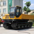 Crawler truck self dumping design for QY-120 steel tracked transport vehicle