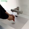 Stainless steel automatic sensing dual function hand washing+hand dryer contactless electronic faucet type basin hand dryer