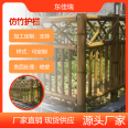 201 stainless steel bamboo guardrail for rural construction, green fence, 3m long imitation bamboo guardrail manufacturer