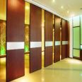 Electric partition wall screen for hotel banquet hall, foldable sliding office soundproof door panel, mobile high partition wall