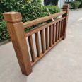 Aluminum alloy wood grain guardrail, flower bed courtyard garden, municipal park, river greening, imitation wood grain guardrail