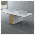 Bodson four person desk, staff, workstation, screen partition, minimalist modern office furniture, customized wholesale
