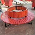 Park leisure chairs, outdoor public tree chairs, customizable school square chairs, long stools