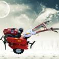 Diesel gasoline micro tiller multifunctional small agricultural soil loosening, weeding, plowing, furrowing, and tillage rotary tiller